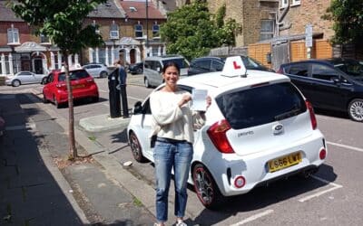 Driving Lessons Wood Green. Stephanie passed 1st time.