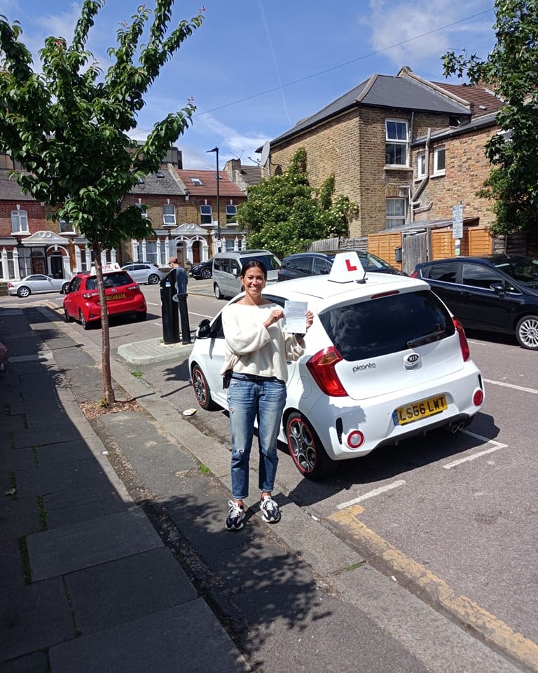 Driving Lessons Wood Green. Stephanie passed first time with Drive with Nik.