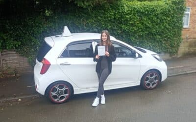 Driving Lessons Southgate. Emily passed 1st time.