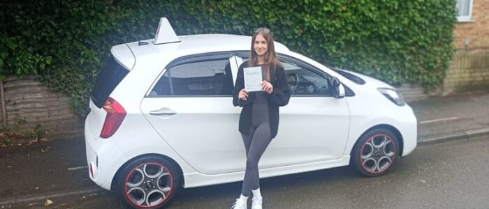 Driving Lessons Southgate. Emily passed first time with Drive with Nik.